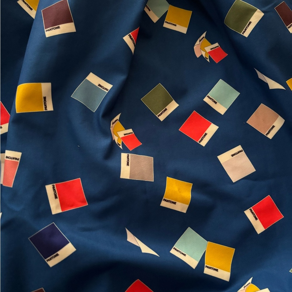 Unique Vintage x Pantone Blue Color Chips Jayne Swing Skirt - Picture 5 of 7